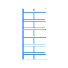 Furniture Bookcases Browser Bookcase Tall Editable Svg Line Art, Free Vectors File